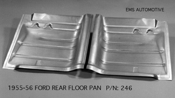 1955-56 Ford Car Rear Floor Pan (Left or Right)