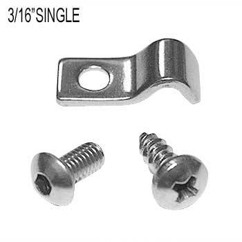 Kugel Komponents Single Line Clamps 3/16 Inch - 12 Pack