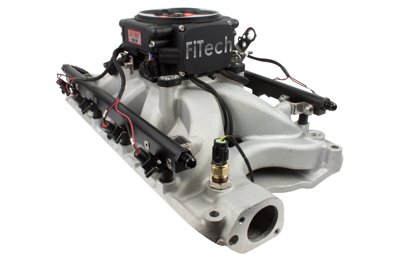 FiTech Go Port Big Block Chevy Oval Port 200-550 HP System- Black