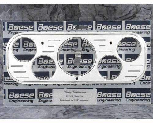 Boese Engineering 1937 - 1938 Chevy Car Billet Aluminum Dash Insert for Auto Meter Gauges (3 1/8" & 2 1/16")