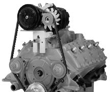 Alan Grove Components 1949 Flathead Ford Mercury Air Conditioning Compressor and Alternator Bracket, Late Wide Belt (1948-53 Ford Truck) 313