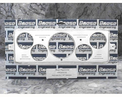 Boese Engineering 1939 Chevy Car Billet Aluminum Dash Insert for Auto Meter Gauges (3 1/8" & 2 1/16")