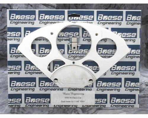 Boese Engineering 1955-1956 Chevy Car Billet Aluminum 5 Gauge Dash Insert for Auto Meter Gauges