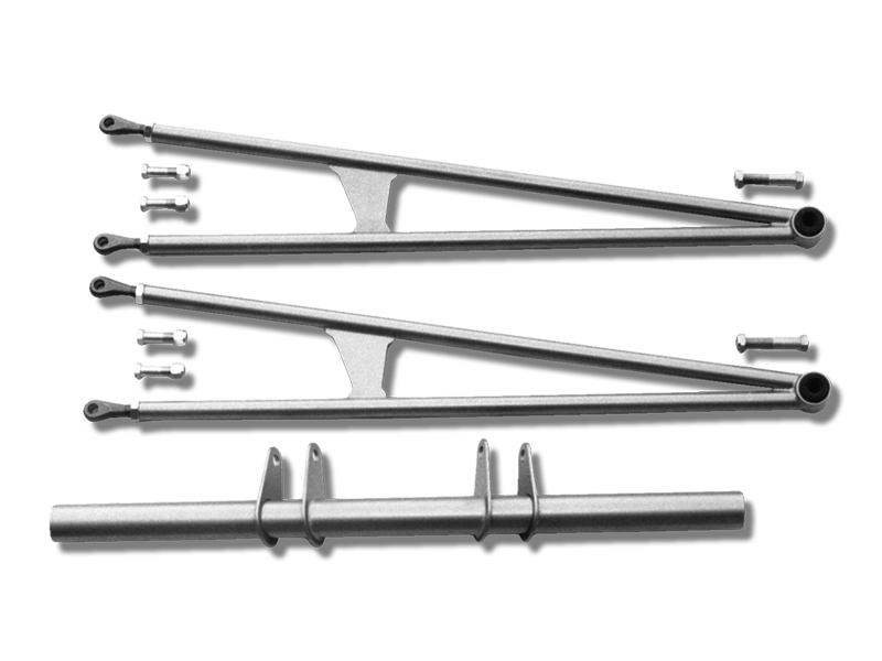 Pete and Jakes Ladder Bar w/ Clevises Bushings and Bolts (pair)