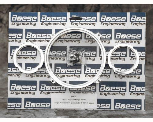 Boese Engineering 1957 Chevy Car 3 Gauge Adapter Kit for 5" & 2 1/16" Auto Meter Gauges