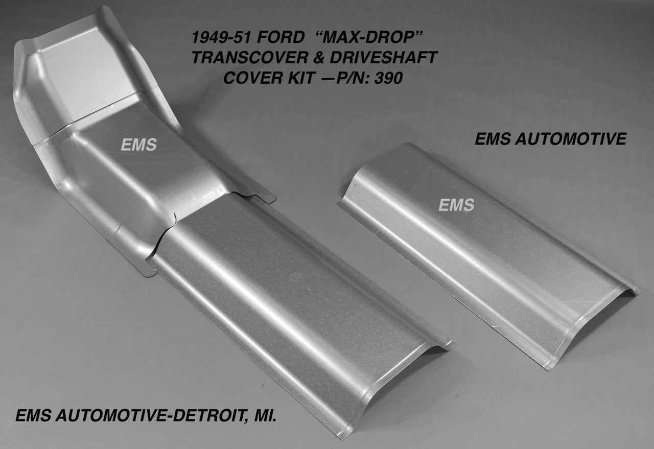 1949-51 Ford Car Max Drop Transmission Cover and Drive Shaft Tunnel Kit