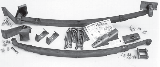 Posies 1935-40 Ford SuperSlide Adjustable Rear Spring Bolt-In Kit For Stock Frames 2 Position Ride Height