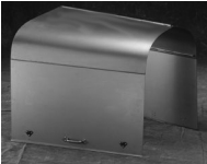 Rootlieb 1928-29 Ford Model A 4-Piece Hood – Plain Tops / Plain Sides with '32 Center Hinge