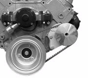 Alan Grove Components Big Block Chevy Power Steering Bracket, Electric Water Pump, Type 2 Remote Reservoir Pump, Driver Side 414L
