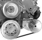 Alan Grove Compnents Big Block Chevy Power Steering Bracket, Short Water Pump, Driver Side, Type 2 Pump, Low Profile 415L