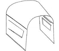 Rootlieb Ford 1928-29 Model A 3 Pc Hoods – 1928-29 Pair 1 Scoop Sides Only