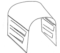 Rootlieb Ford 1928-29 Model A 3 Pc Hoods – 1928-29 Pair 2 Scoop Sides Only