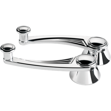 Billet Specialties Ball Milled Style Window Crank, (Pair)