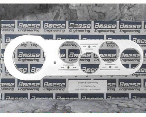 Boese Engineering 1953-1954 Chevy Car Billet Aluminum 5 Gauge Dash Insert