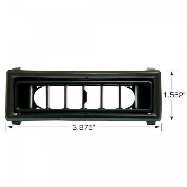 Vintage Air Through Dash Louvers for 2.5" Hose (3.875" x 1.562")
