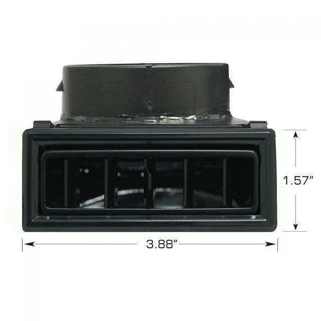 Vintage Air 90-Degree Through Dash Louver (3.88" x 1.57")