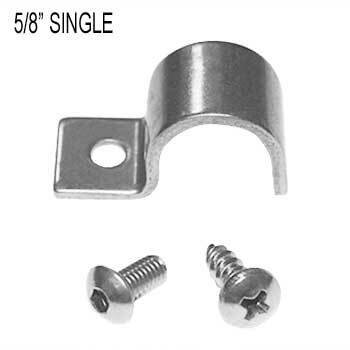 Kugel Komponents Single Line Clamps 5/8 Inch - 8 Pack
