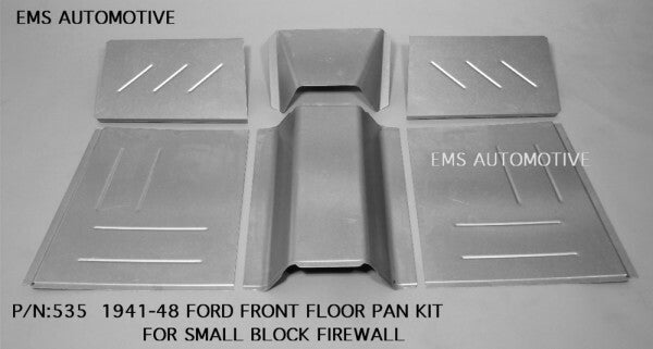 1941-48 Ford Car Front Floor Pans For Small Block Setback Firewall