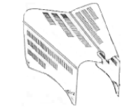 Rootlieb Ford 1934 4 Pc Hoods for 1934 Pair 3 Row Tops Only w/Cutout