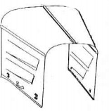 Rootlieb Ford 1933-34 4 Pc Pickup Hoods for 1933-34 Pickup Plain Tops/2 Scoop Sides