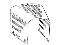 Rootlieb Ford 1933-34 4 Pc Pickup Hoods for 1933-34 Pickup 3 Row Tops/3 Row Sides