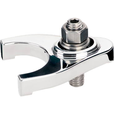 Billet Aluminum Distributor Clamp for Chevy Engines, Polished or Black