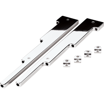 Billet Aluminum Polished Universal Spark Plug Wire Looms, Pair