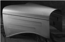 Rootlieb Ford 1935-36 Pickup 3 Pc Hoods for 1935-36 Pickup 6 Row Top/3 Row Sides