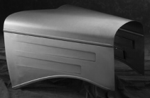 Rootlieb Ford 1937 Pickup 3 Pc Hoods for 1937 Pickup Plain Top/1 Scoop Sides