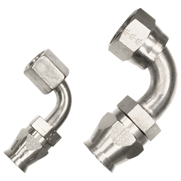 Billet Specialties Reservoir Tight Fit Kit, Hose Fittings - 90 Degrees (P.S.)