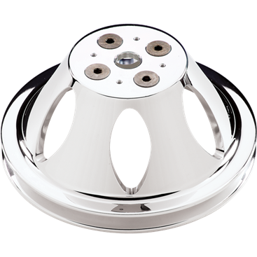 Billet Aluminum Big Block Chevy Short Water Pump V-Groove Pulley 6-7/16" Diameter