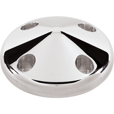 Billet Aluminum Big or Small Block Chevy Long Water Pump Pulley, Nose Cone, 6-7/16" Diameter