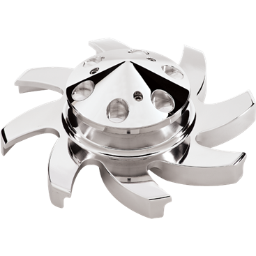 Billet Aluminum Alternator Pulley with Fan