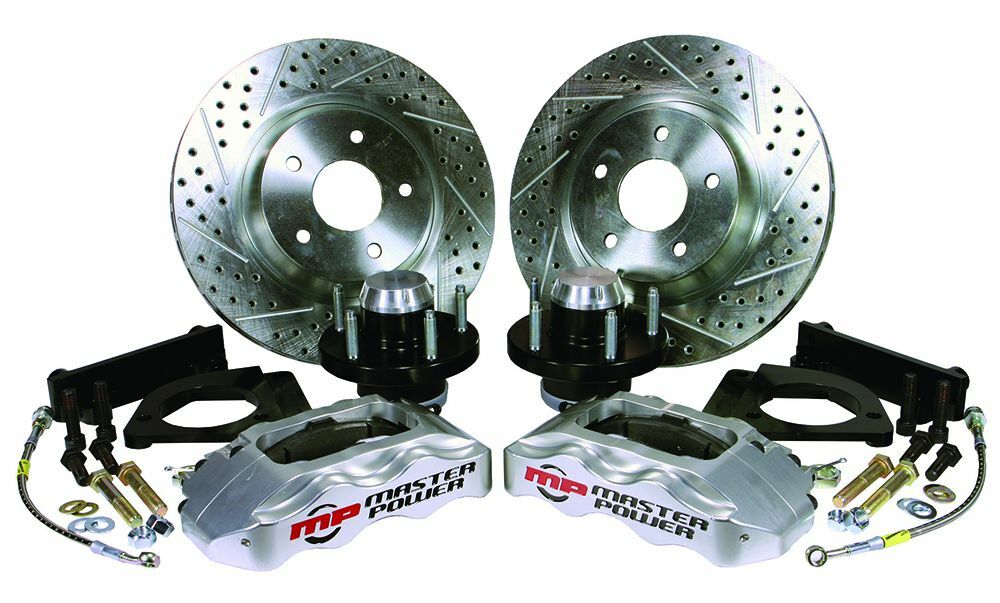 1959-64 PONTIAC CATALINA & BONNEVILLE, 62-64 PONTIAC GRAND PRIX (w/OE Manual Brakes) Pro Driver Front Disc Brake Kit Power Brake Kit