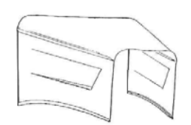 Rootlieb Chevrolet 1933 3 Pc Hoods for 1933 Master Plain Top/1 Scoop Sides