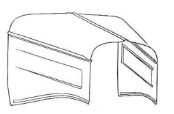 Rootlieb Chevrolet 1934-35 4 Pc Hoods for 1935 Master Pair 1 Scoop Sides Only