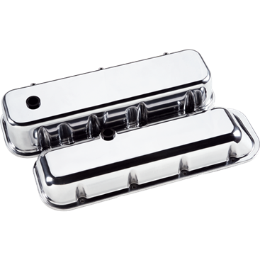 Billet Aluminum Big Block Chevy Plain Valve Cover, (Pair)