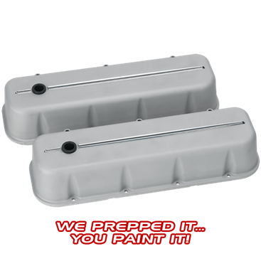 Billet Aluminum Big Block Chevy Streamline Valve Cover, Tall, (Pair)