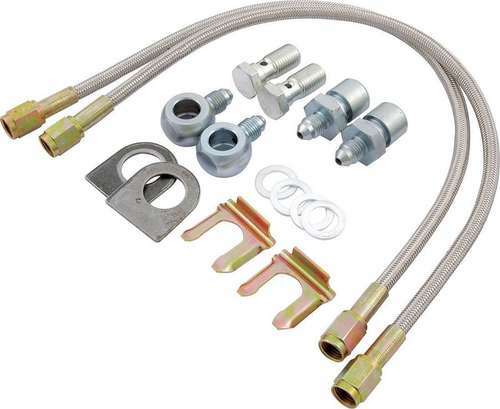 Brake Hose Kit With 10mm x 1.50" Fittings, GM Metric