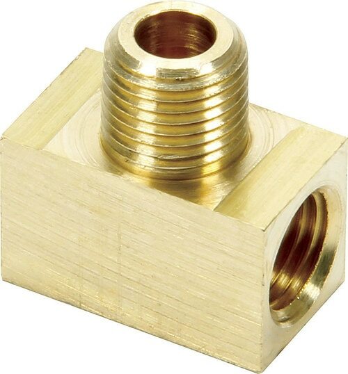 Inverted Flare Fitting 3/16" Tee w/ 1/8"-27NPT Male Nipple On Side