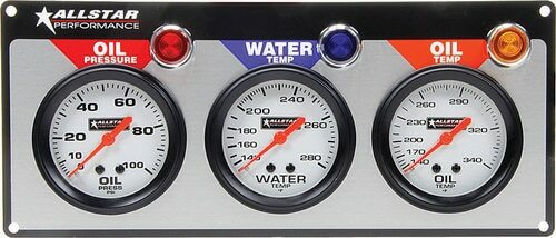 Allstar 3 Gauge Panel OP / WT / OT