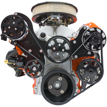 Billet Specialties Black Anodized LS Tru Trac with Natural Finish Accessories