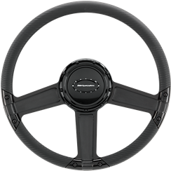 Billet Specialties Select Edition 14" Throttle-Black Anodized Steering Wheel