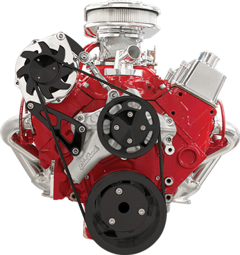 Billet Specialties Small Block Chevy Top Mount - Alternator Kit Only, Polished or Black