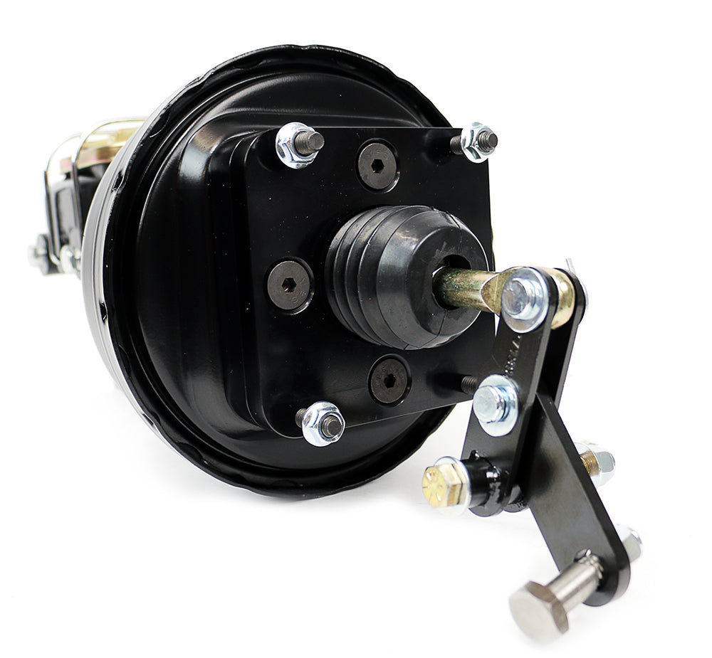 LEED Brakes 7" Dual Diaphragm Brake Booster – Chrome, 1-1/8" Bore, For Disc/Disc
