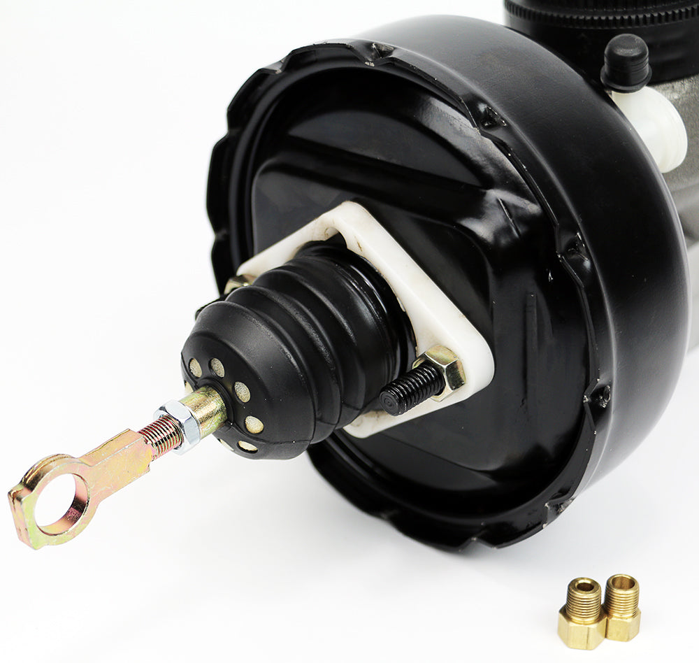 1960-65 FORD FALCON, 62-65 FORD FAIRLANE, 63 MERCURY CYCLONE & COMET (Dual Reservoir Master Cylinder) Booster/Master Conversion Kit 6-1/2" Single / 1" Bore