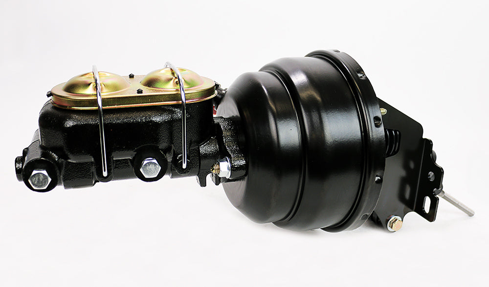 1964-72 GM A-BODY, 67-69 GM F-BODY, 68-74 GM X-BODY (System includes MPB style brackets to mount unit flat) Booster/Master Conversion Kit 8" Dual / 1-1/8" Bore