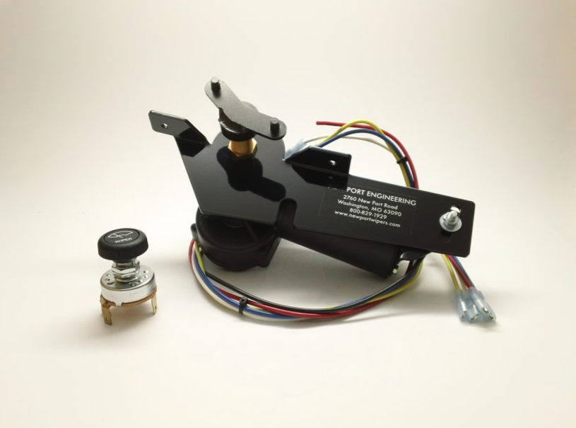 1940-41 Dodge & Plymouth Windshield Wiper Motor - Replaces Factory Vacuum Motor