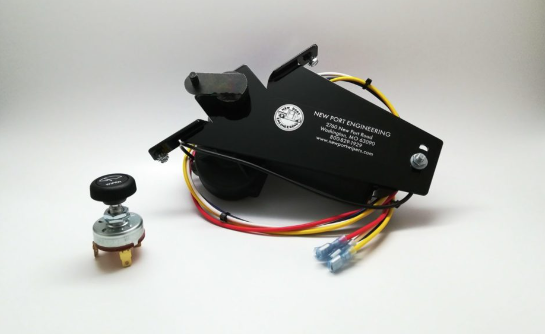 1951-52 Ford Truck Windshield Wiper Motor- Replaces Factory Vacuum Wiper Motor