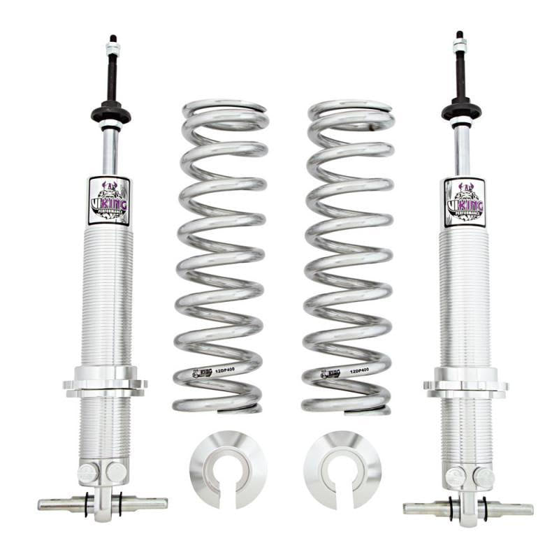 1987-1993 Ford Mustang V8 Car Viking Double Adjustable Front Coil Over Kit for Standard Ride Height (Factory-1.5" Drop)